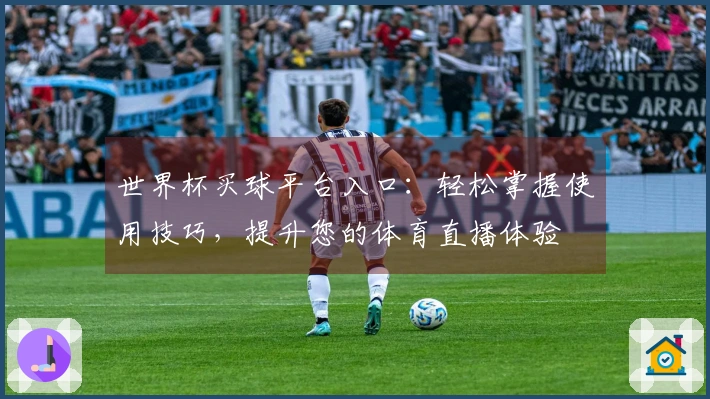 世界杯买球平台入口：轻松掌握使用技巧，提升您的体育直播体验