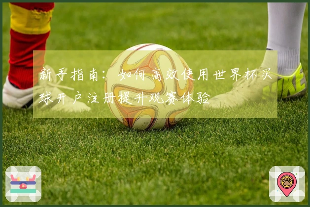 新手指南：如何高效使用世界杯买球开户注册提升观赛体验